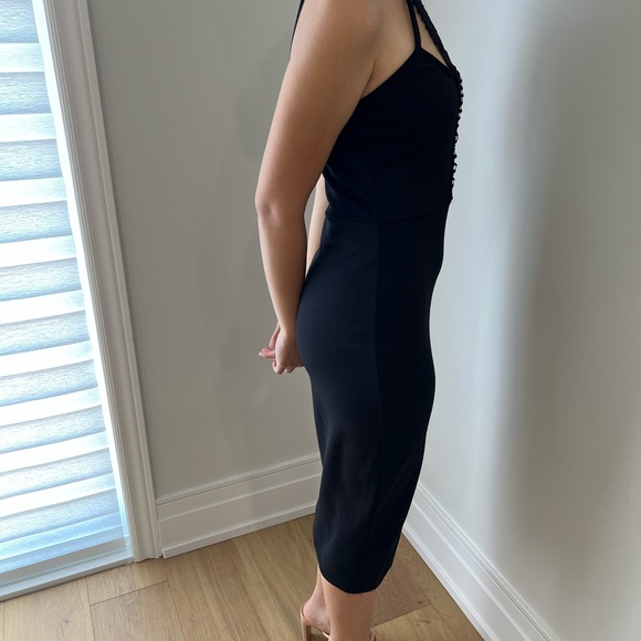 Boohoo black midi dress. Worn once - Picture 3 of 5